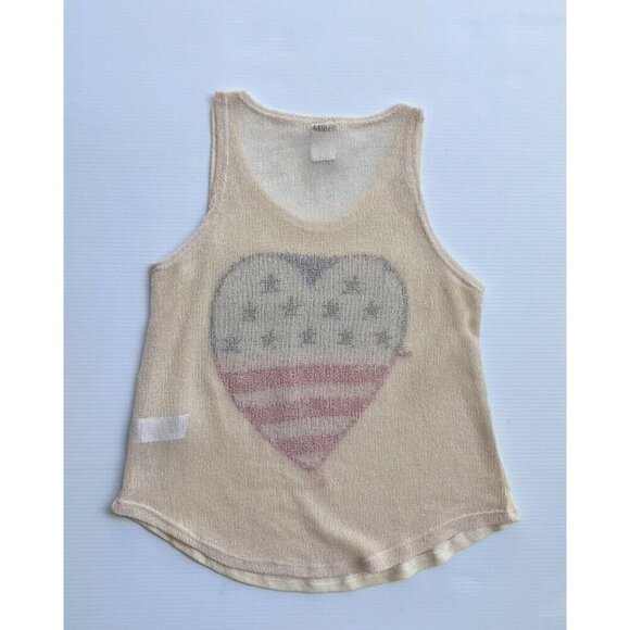 Swell Big Girls Knit I Heart The USA Flag Tank Top Size 14 - Picture 8 of 8
